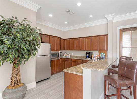 Clubhouse interior at Reflections of Island Park Apartments, Shreveport, Louisiana