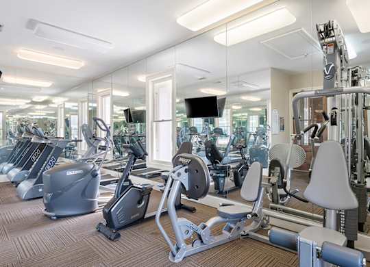 Gym at Reflections of Island Park Apartments, Shreveport, LA, 71105