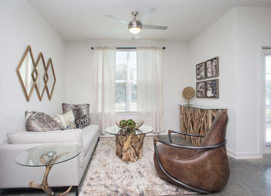Living room area at Robley Place, Lafayette