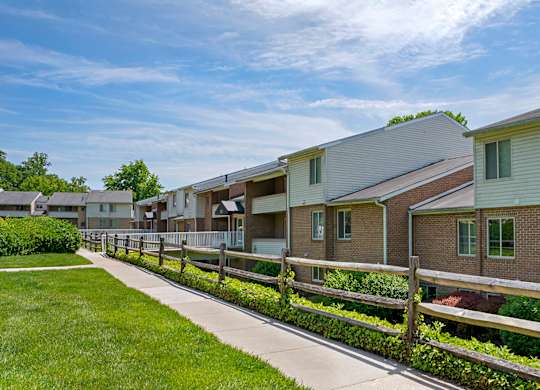 Garden Area at The Apartments at Saddle Brooke, Cockeysville, MD