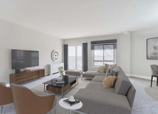 Living room area with couch at Seminary Towers, Alexandria, 22304