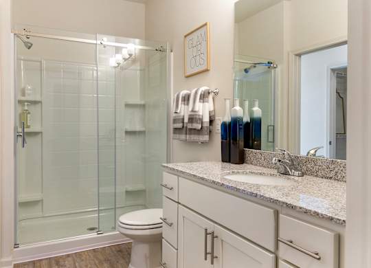 Bathroom at Skyland Exchange Apartments, Asheville, North Carolina