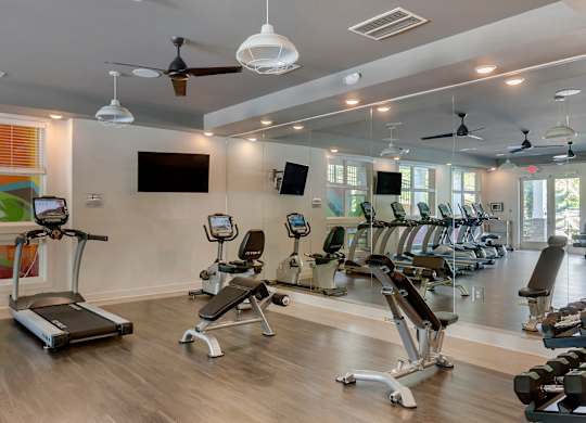 Gym at Skyland Exchange Apartments, North Carolina
