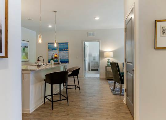 Kitchen at Skyland Exchange Apartments, Asheville, NC, 28803