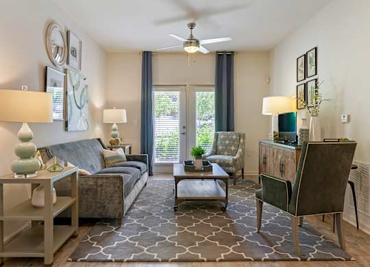 Living Room area at Skyland Exchange Apartments, North Carolina, 28803