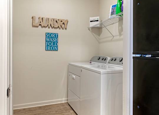 Laundry Room at Skyland Exchange Apartments, Asheville