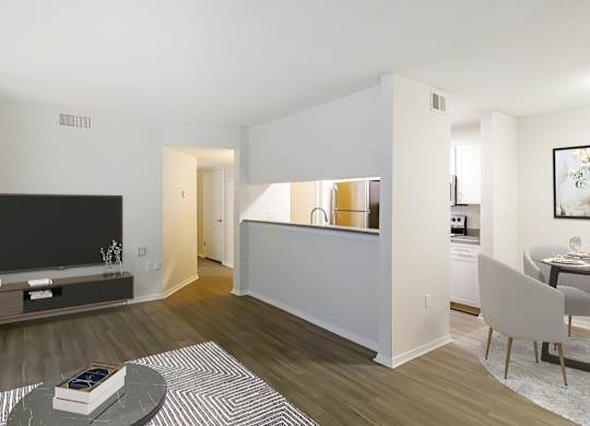 Living Room at Southaven Pointe Apartments, Southaven, Mississippi