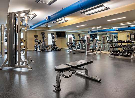 Gym at The Heights Apartments, Montgomery, 36104