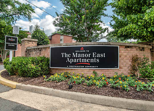 A Sign for the Property at The Manor/The Manor East Apartments, Leesburg, 20176