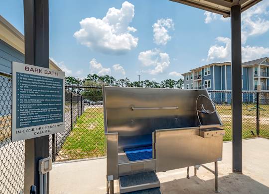 Dog bath at The Mason at Fremaux Park, Slidell