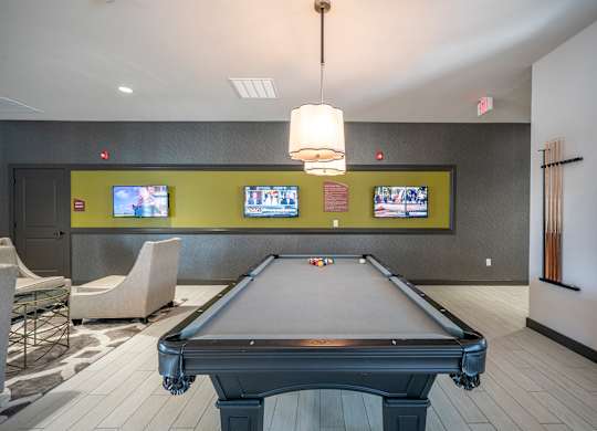 Game room at Waterstone at Hamburg Apartments, Lexington