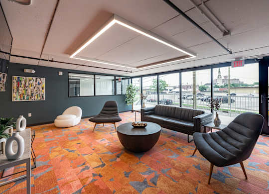 Lobby at The 503 Apartments, Dayton, Ohio