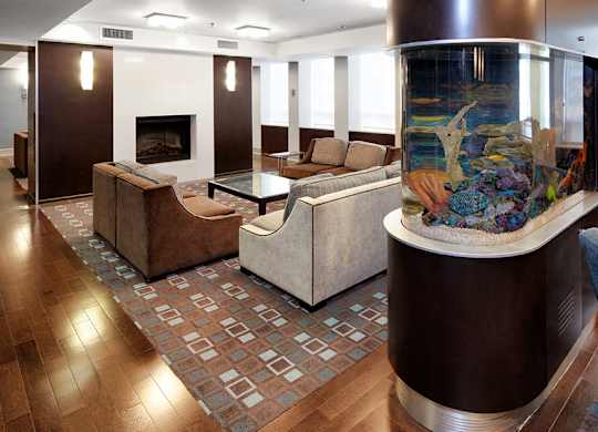 Aquarium in Amenities Lounge