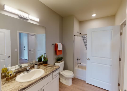 bathroom at Northern Lights, West Fargo, North Dakota