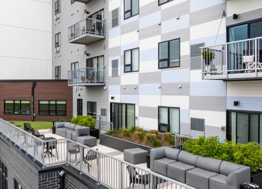  Building Side Patioat Northern Lights a Lifestyle-Driven Community, West Fargo, ND
