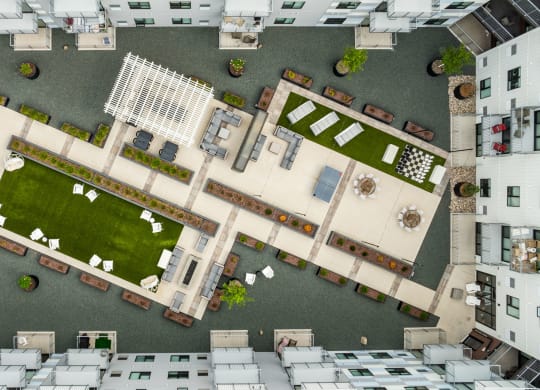 of a city with buildings and grass at Northern Lights a Lifestyle-Driven Community, West Fargo, ND