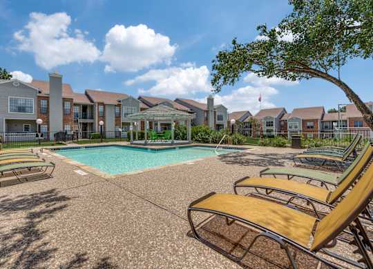 Swimming pool at Foxborough Apartments, Irving, TX, Texas, 75061
