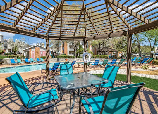 Swimming Pool With Relaxing Sundecks at Foxborough Apartments, Irving, Texas
