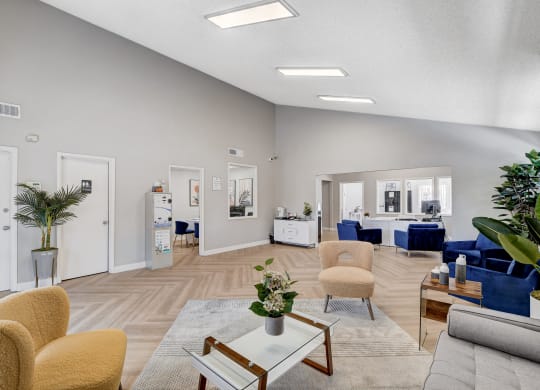 the inviting lobby at Summer Meadows, Las Vegas
