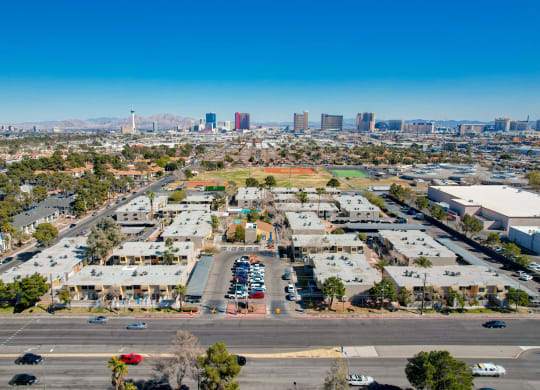 aerial view of city at Summer Meadows, Las Vegas, Nevada