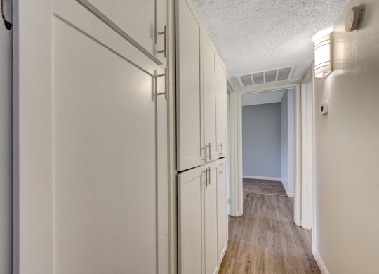 hallway storage at Summer Meadows, Las Vegas, Nevada