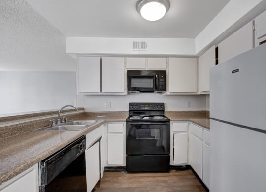 Fully Furnished Kitchen at Desert Vistas Apartments, Las Vegas, Nevada, 89142