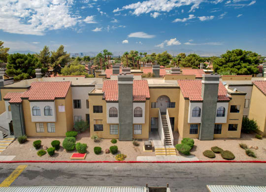 Aerial Exterior View at Desert Vistas Apartments, Las Vegas, Nevada, 89142