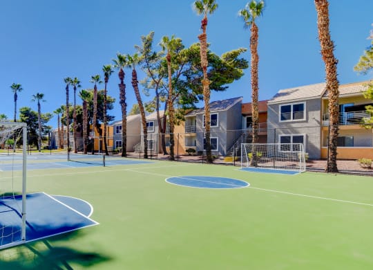 basketball court at the villas at shadow creek in palm springs at Citrus Apartments, Las Vegas, NV, 89101