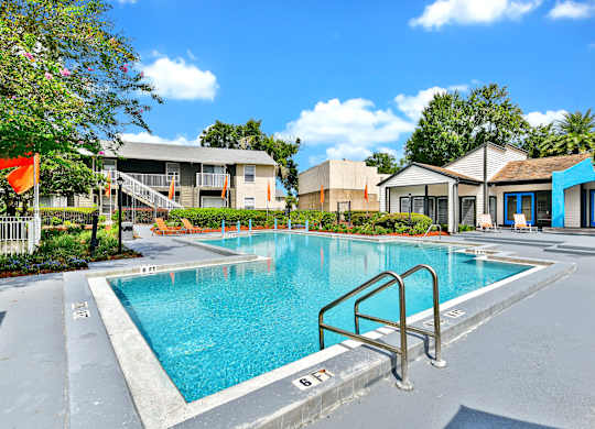Swimming Pool With Relaxing Sundecks at Village Springs, Florida