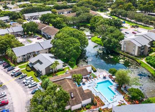 Aerial View Of Community at Village Springs, Orlando, Florida