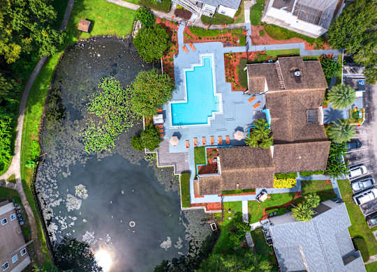 Aerial Pool View at Village Springs, Orlando, Florida
