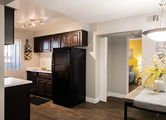 Kitchen and living room at Granite Bay, Phoenix, Arizona, 85023