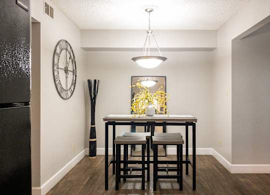 our apartments offer a dining room with a table and chairs at Granite Bay, Phoenix, Arizona, 85023