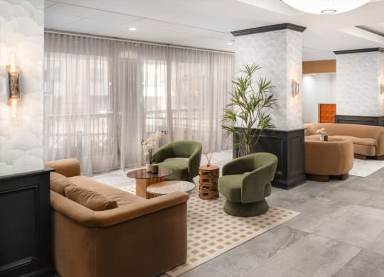 the lobby at Vision on Lombard, Baltimore, MD 21201