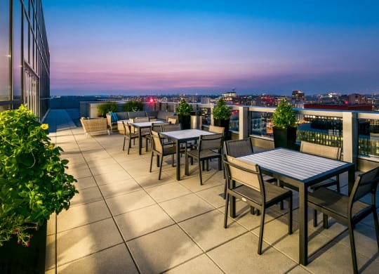 Rooftop Patio at 220 Twentieth Street, Arlington, 22202