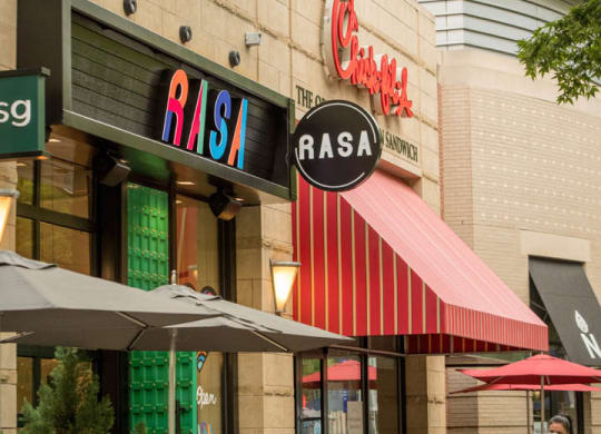 people walking outside of a restaurant at The Grace and Reva, Arlington