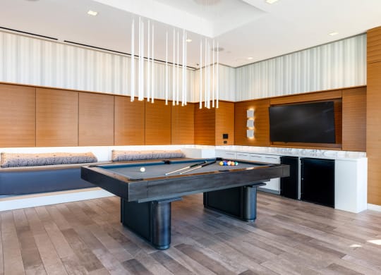 Billiards Table In Clubhouse at The Bartlett, Arlington, VA, 22202