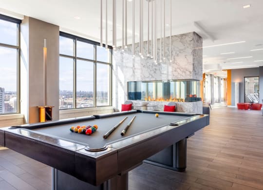 Billiards Table at The Bartlett, Virginia, 22202