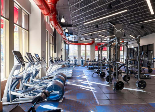 Fitness Center With Modern Equipment at The Bartlett, Arlington, Virginia