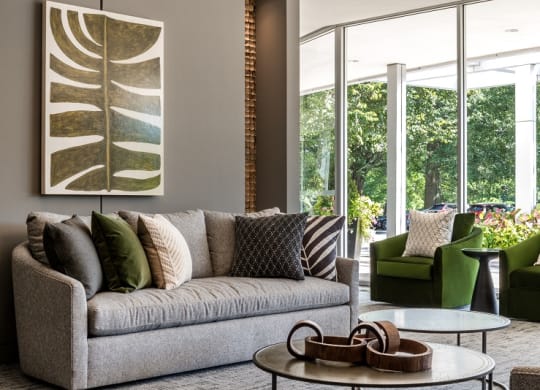 Living Room Sofa at RiverHouse, Arlington, Virginia