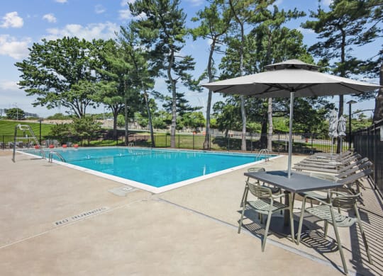 the swimming pool at our apartments