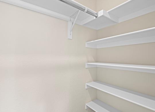 Built In White shelving unit at The Townhomes at Pine Drive, Parker, CO, Colorado, 80138