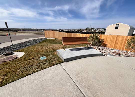 Benches Available To Relax at The Townhomes at Pine Drive, Parker, 80138