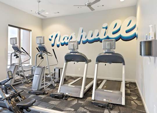 Pet Friendly Apartments in Nashville, TN - 12 South Apartments - Fitness Center with State of the Art Equipment