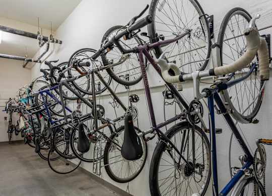 Apartments for Rent Portland OR - The Cordelia Apartment's Bike Rack in the Garage