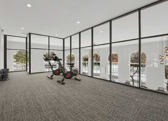 cycling and yoga studio