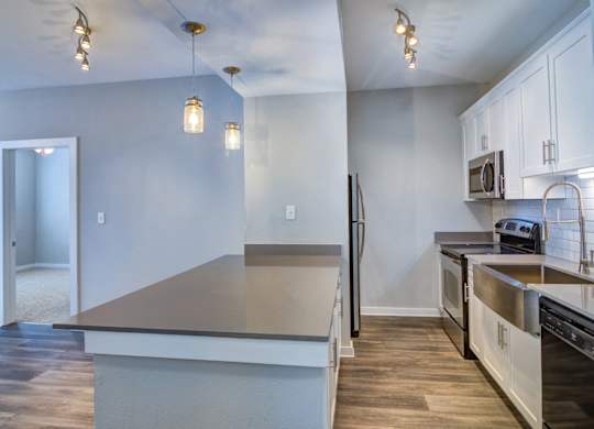 Pet-Friendly Apartments in Atlanta, GA - Biltmore at Midtown - Luxury Kitchen with Large Counter Space