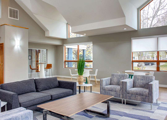 Modern looking clubhouse
