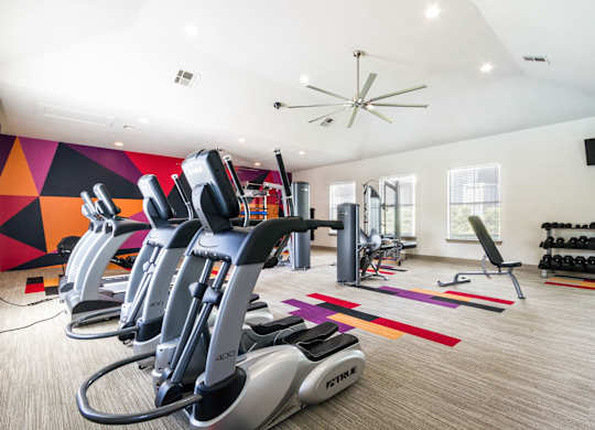 fitness center- cardio machines, weighted machines, free weights
