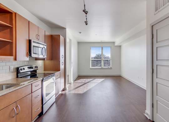 12 South Apartments - Nashville, TN - Luxury Kitchen with cabinet space and open concept floorplan.